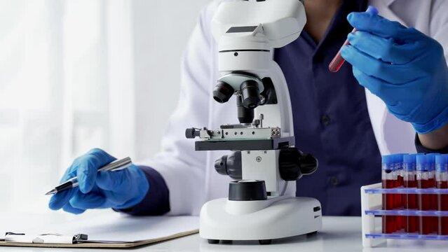 Blood test laboratory analysis at Al Ahli Medical Center Fujairah